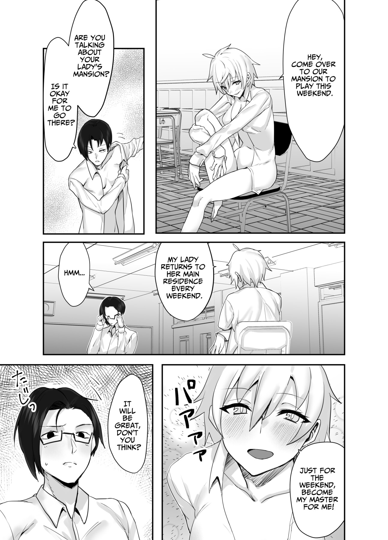 Hentai Manga Comic-Perverted Tomboy Female Butler Offers Apology Sex for her Rich Bitch Mistresses Bullying Behavior-Read-17